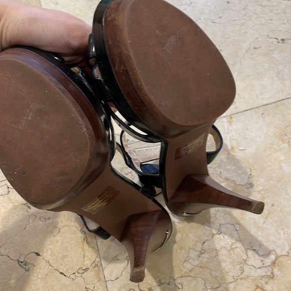 Michael Kors Patent Platform Sandals - Picture 3 of 4